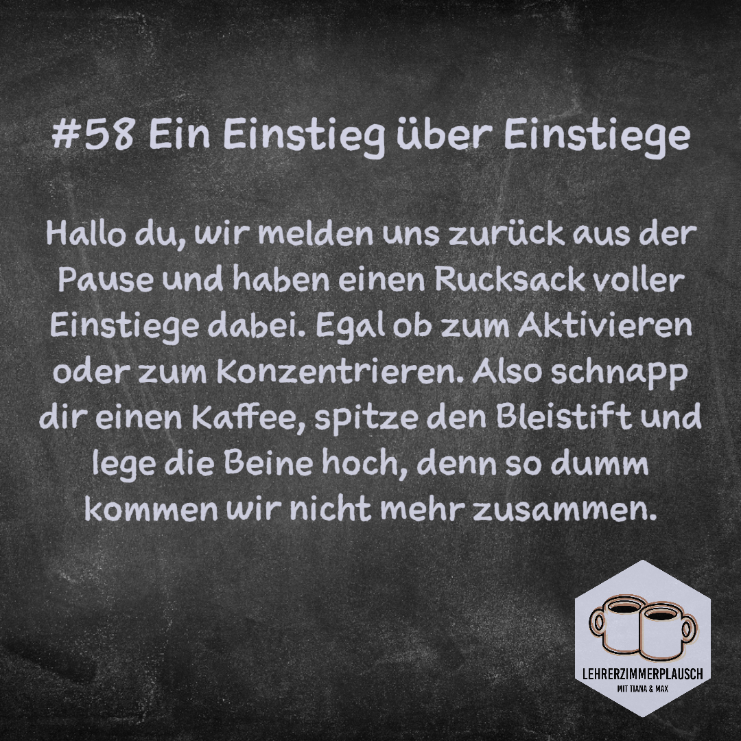 #58 Ein Einstieg über Einstiege